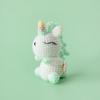 Funny Crochet Positive Energy Unicorn Dolls Home Room Decoration Handmade Knitted Unicorn Desktop Ornament Christmas Gifts