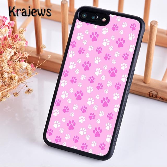 Krajews Paws Paw Pattern Cute Dog Cat Phone Case Cover For IPhone 18 17 Air 16 15 14 plus 11 12 13 pro max coque Fundas