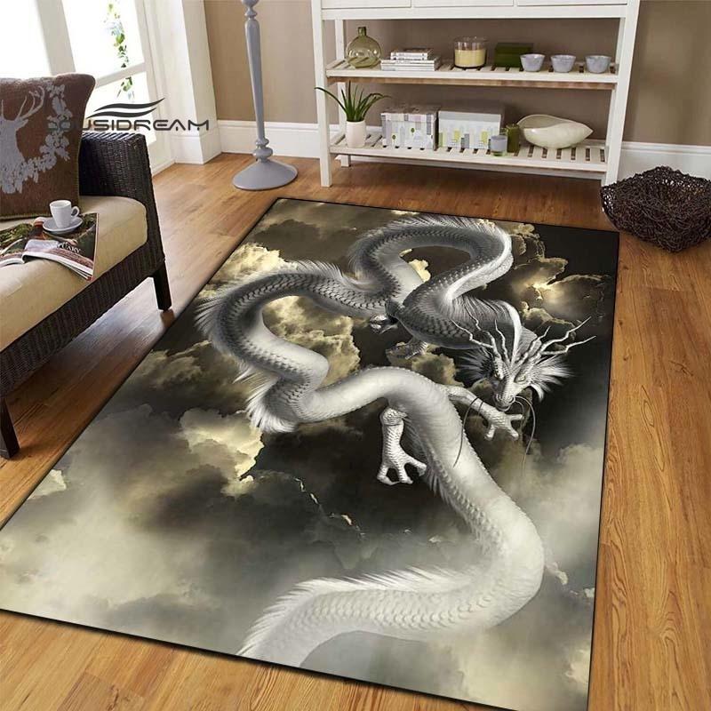 Коврики с темным драконом, модный 3D-печать, фантазийный дракон, гостиная, спальня, большой мягкий ковер, домашний коврик для детской комнаты, напольный коврик