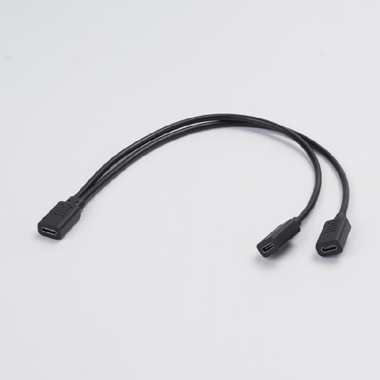 USB C to 2 USB C Female Cable USB C Headphone Converter USB C to USB C Splitter Charging Cable Replacement