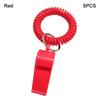 5pcs With Rope Spring Wristband Whistle Football Basketball Tool  Training School Soccer Tools