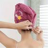 Single/Double Microfibre Hair Towel, Soft Hair Dryer Cap, Bathroom Quick Dry Hair Towel, Women's Super Absorbent Hair Towel, Embroidered Hair Towel