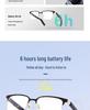 Smart Touch AI Bluetooth Glasses with Metal Frame and Thin Legs for Calls and Music.