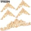 5pcs Wood Decal Set Decoration, Wood Decal, DIY Wood Decal And Set Furniture Long Wood Carving Set For Bed Door Cabinet Wardrobe Furniture Decoration