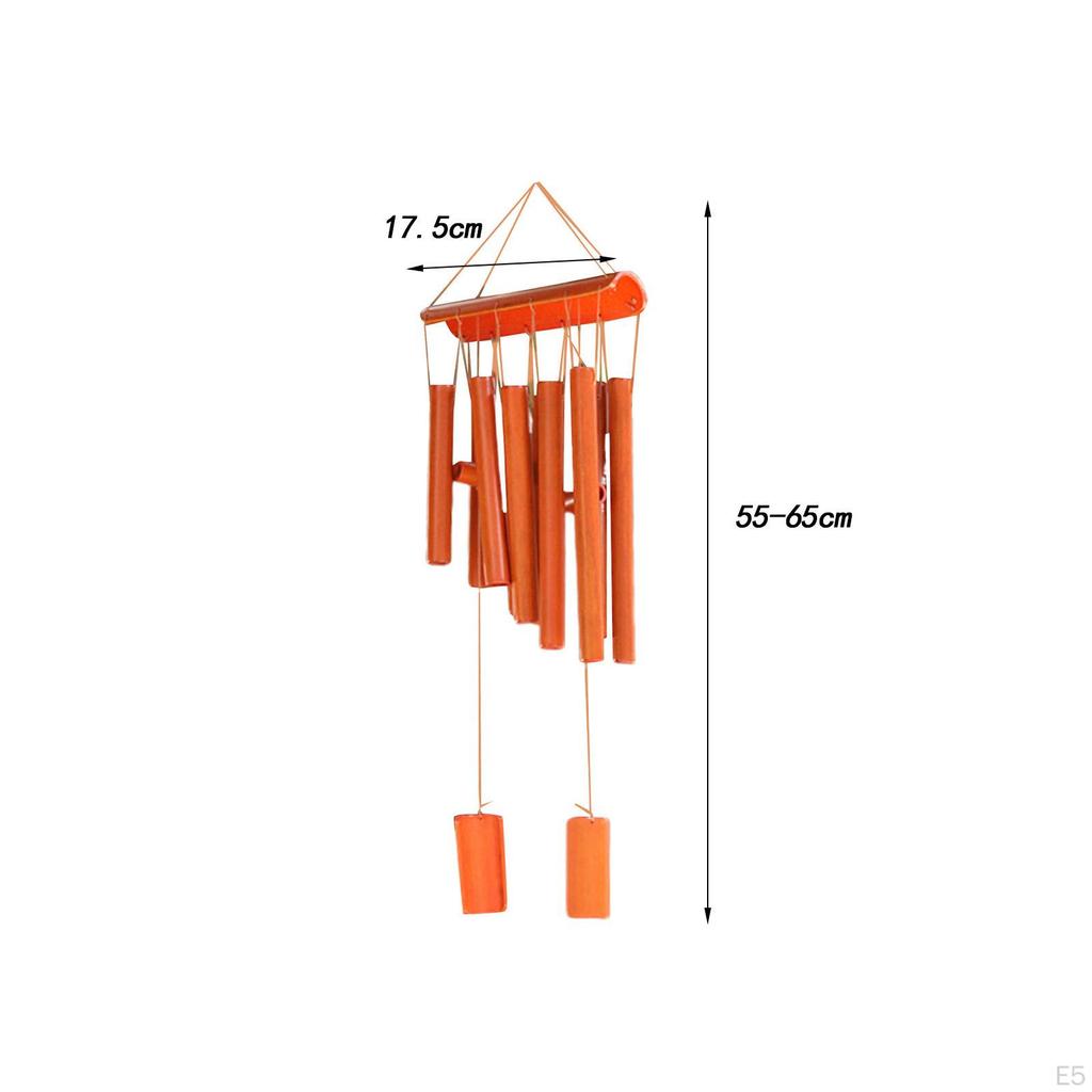 Бамбуковый колокольчик для сада, современный декоративный простой колокольчик, подвесной колокольчик для улицы