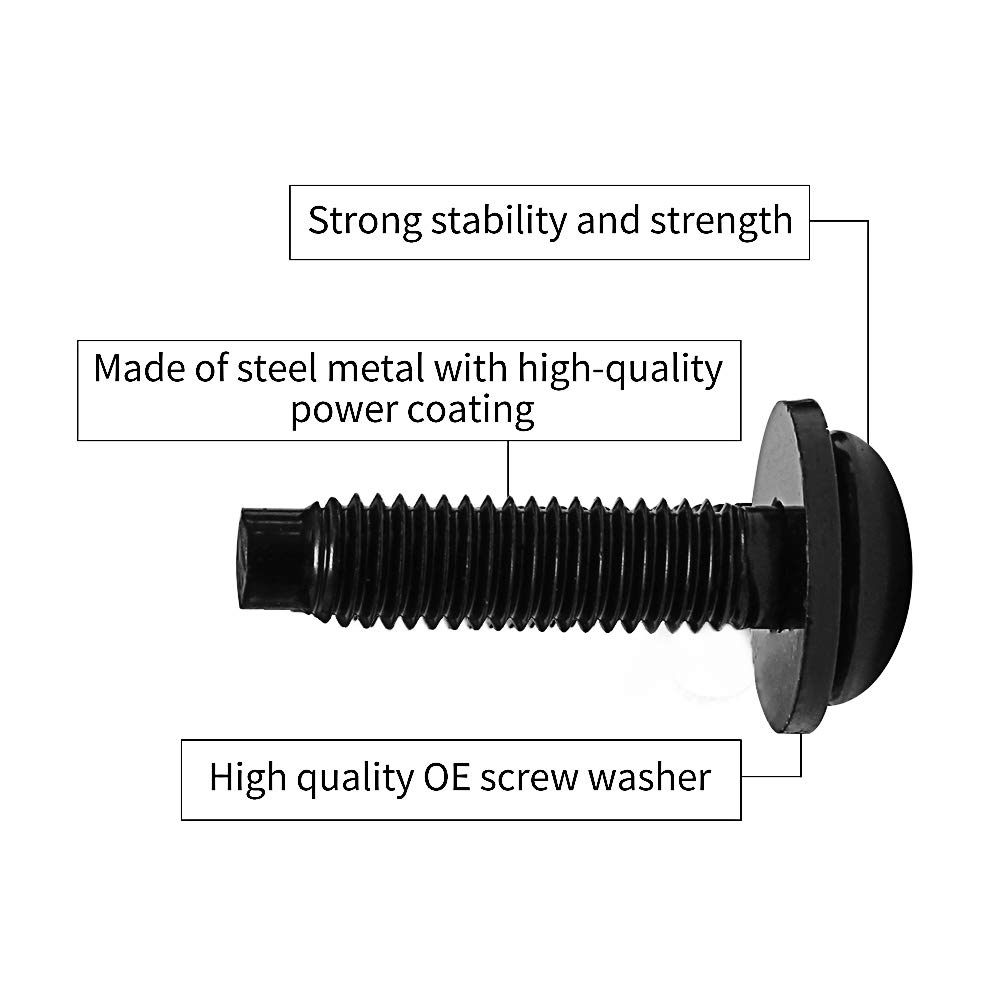Набор из 6 OEM-стиля Extra Long M8 Torx Винтов Болтов для 2007-2018 Jeep Wrangler JK для Кронштейнов Светодиодных Фонарей на Стойках, Рамке Ветрового Стекла, Петлях, Жесткой