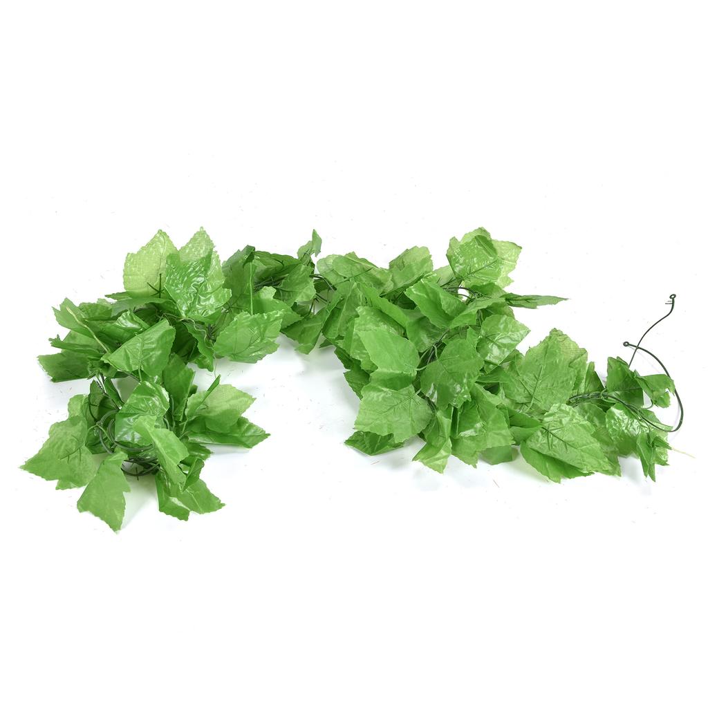 2 шт. имитация виноградных листьев ротанга зеленое растение потолочное украшение лоза подвесное украшение для воздуха