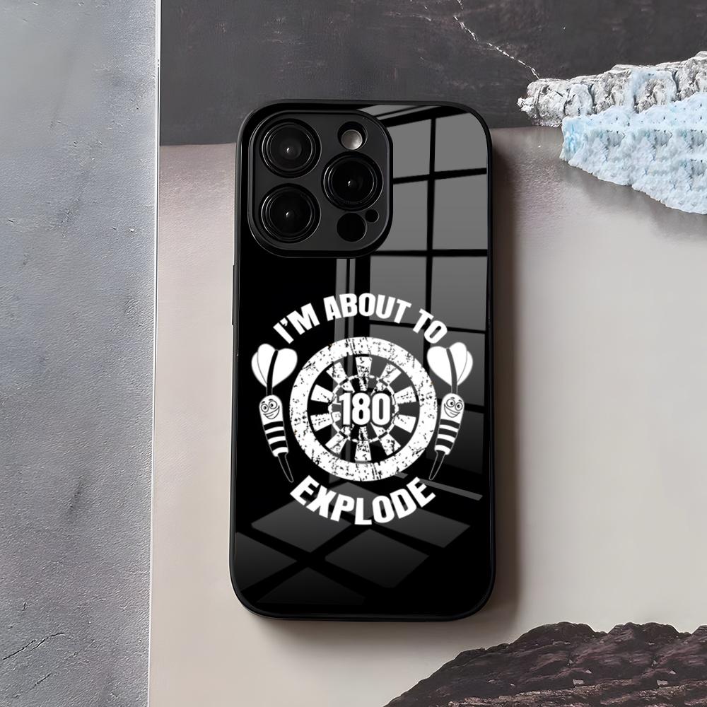 Playroom Dart Printed Phone Case For IPhone 17 Air 16 E Pro Max 15 14 13 Mini 12 Pro 11 Max Plus Black Glass Cover