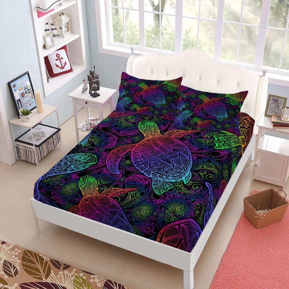 Этнический Богемный Комплект Простыней Кинг Квин Дабл Полный Размер Комплект Постельного Белья Глубина 25 см