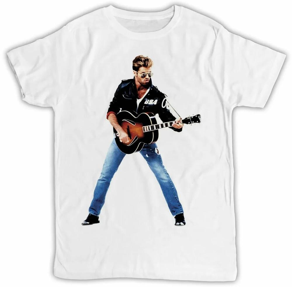 GEORGE MICHAEL FAITH T-Shirt Retro Cool Gift Tee Music WHAM 80s UK Unisex T-Shirt