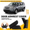 Накладки на подлокотники передних дверей, сменные чехлы для Honda Pilot 2009-2015, Черные