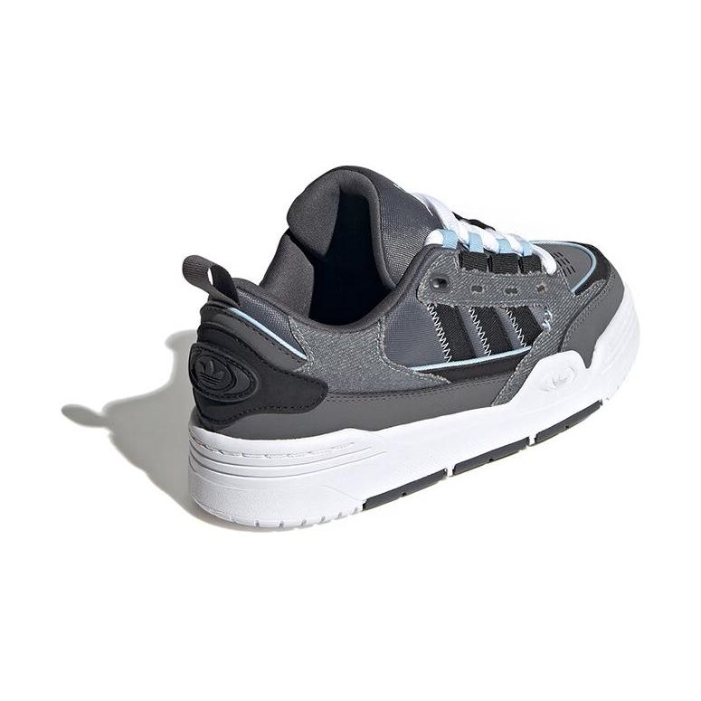 Adidas Оригинальные Adi2000 Удобные Прочные Низкие Кеды для Скейтбординга Детские Кроссовки Серый Черный IG7495