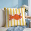 Cute Funny Animal Ins Cartoon Cushion Cover Square Pillow Bedroom Sofa Leisure Comfort Living Room Home Decoration X
