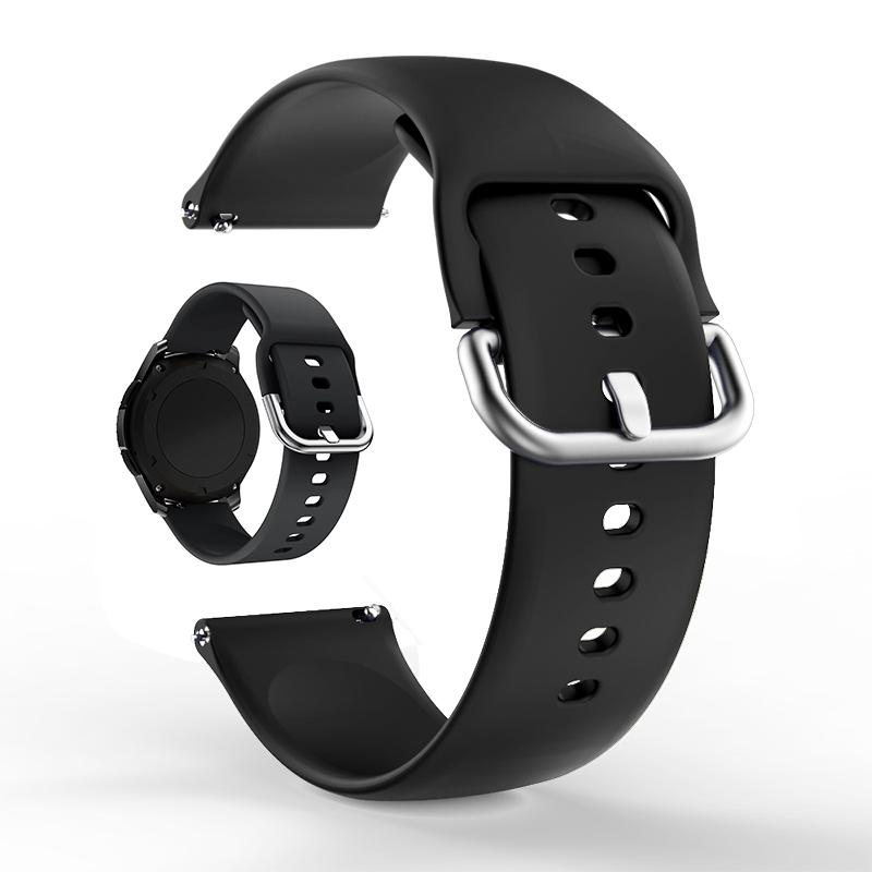 Силиконовые ремешки для Samsung Galaxy Watch 6 5 4 Active 2 Спортивные ремешки для часов 22 мм Для Amazfit GTS 4/3/2e/Bip Ремешки для часов Пояс