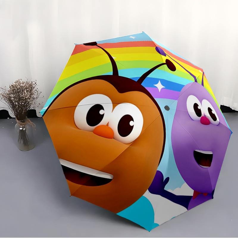 1pc BichiKIDS Umbrella, Sun Protection, And UV Shielding. It Has Eight Sturdy Ribs for Outdoor Use And Perfect Gift
