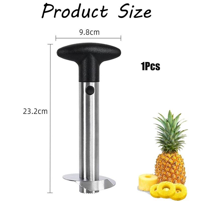 Portable Pineapple Peeler and Corer, Stainless Steel Pineapple Cutter Slicer, Kitchen Tools