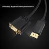 1.8M Male Display Port DP to VGA Male Adapter Cable Converter 1080P Video Cable for Projector DTV TV HDVD Player Black