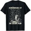 Funny SchröDingers Cat Escape Plan Science Design Tshirt Cute Intellect Seamlessly Graphic Kitty Saying Tee Novelty Gift Y2k