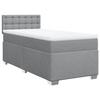 Maison Exclusive - Sommier à lattes de lit avec matelas Gris clair 100x200cm Tissu