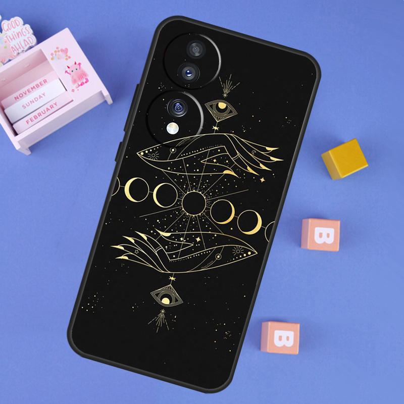 Арт-кейс «Галактика Луна Звезды Фазы Тотем» Для Honor 400 Pro 200 70 90 Lite X9a X9b X9c X9d X8b X8c Win RT Magic 8 5 6 7 Pro Чехол