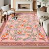 Ковер для гостиной, моющийся коврик для спальни, нескользящий, с цветочным рисунком, коврик для детской игровой комнаты, мягкие богемные напольные коврики, современные большие ковры