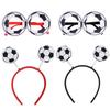 Soft Felt Football Hair Hoop Tinsel Fringe Soccer Party Headband Soccer Fan Dress Up  Sports Party