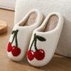 Order One Size Up Winter Cartoon Slippers for Women Cute Warm Cozy Home Shoes Indoor Shoes