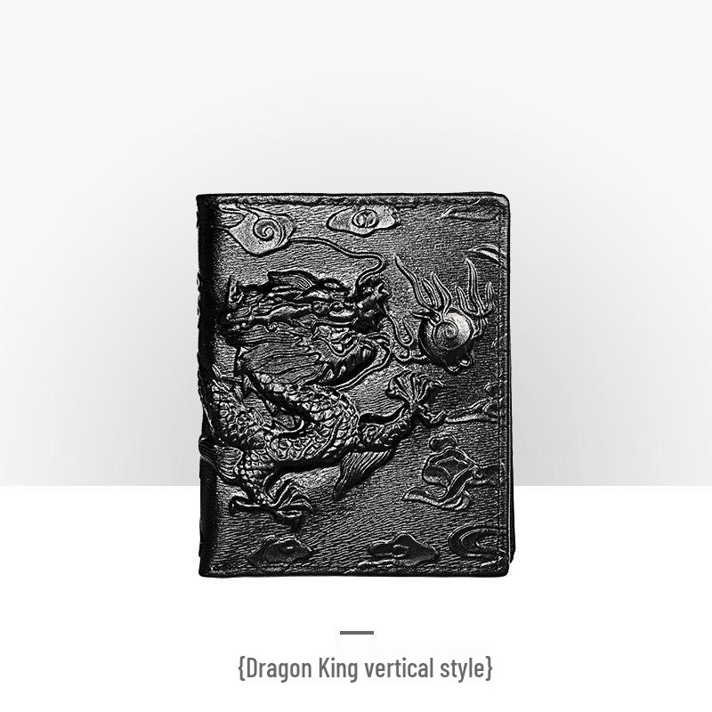 Мужской ретро кошелек из тисненой кожи – длинный, с тиснением под крокодила, с отделениями для нескольких карт и монетницей.