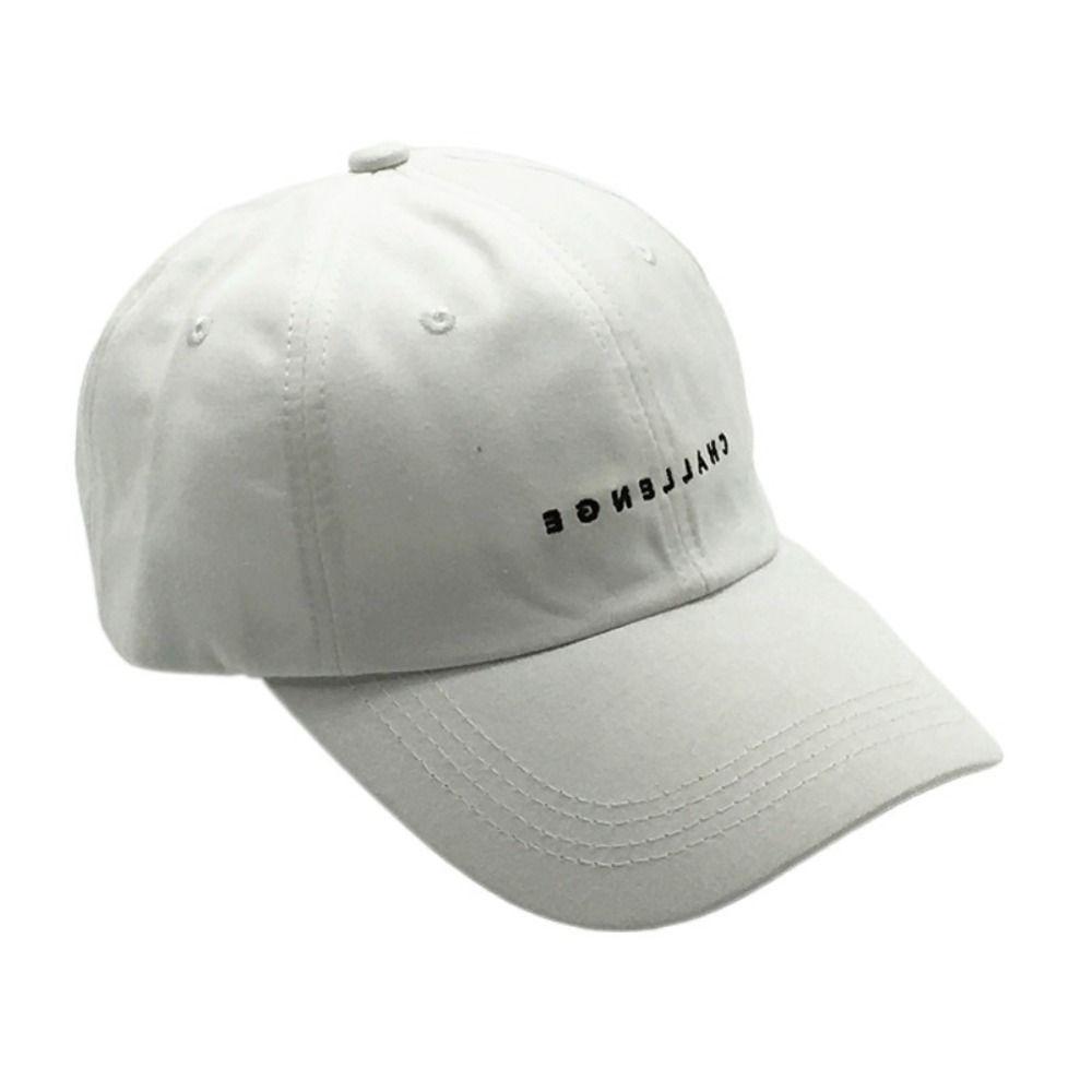 Регулируемая повседневная унисекс шляпа от солнца CHALLENGE бейсболки вышивка букв хип-хоп козырек кепка спорт на открытом воздухе кепка с отверстием для хвостика