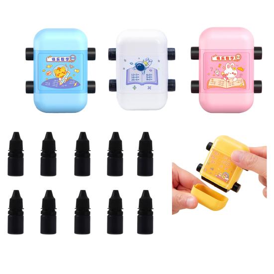 Штамп для математической практики. Быстросохнущий генератор вопросов. Экономия труда. Удобное сложение и вычитание. Классные принадлежности.