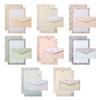 Flower Printing 8 Differrent Design Letter Stationery Writing Paper 48PCS With Envelopes 24PCS