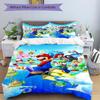 Super Mario Adventure Print 3Pcs Bedding Setduvet Cover With 2 Bedropillowcase Home Birthday Gift