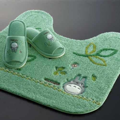 Senko Totoro Forest Wind Toilet Mat, Approx. 58 x 60 cm, Green, 11832
