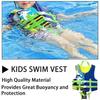 Kids Swim Vest Float Jacket with Adjustable Safety Straps Toddler Swimming Training Flotation Buoyancy Swimsuit with Zipper