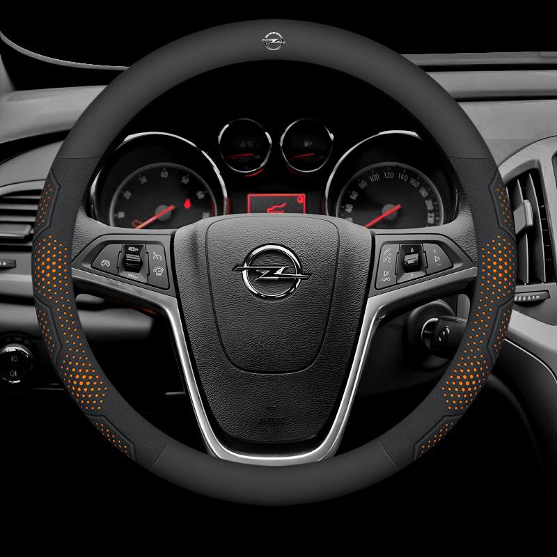 Для Opel OPCline ASTRA CORSA INSIGNIA MOKKA VECTRA GTC Tigra Карбоновое волокно Замша Кожа Автомобильный Руль Чехол Аксессуары