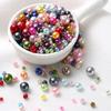 3-8 мм Смешанные Круглые Прямое Отверстие Жемчуг Хайлайт АБС Круглый Жемчуг 600-800 Штук DIY Аксессуары для Одежды Ожерелье