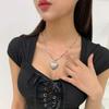 Women's Trendy All-photo Heart Necklace Vintage Jewelry Accessories