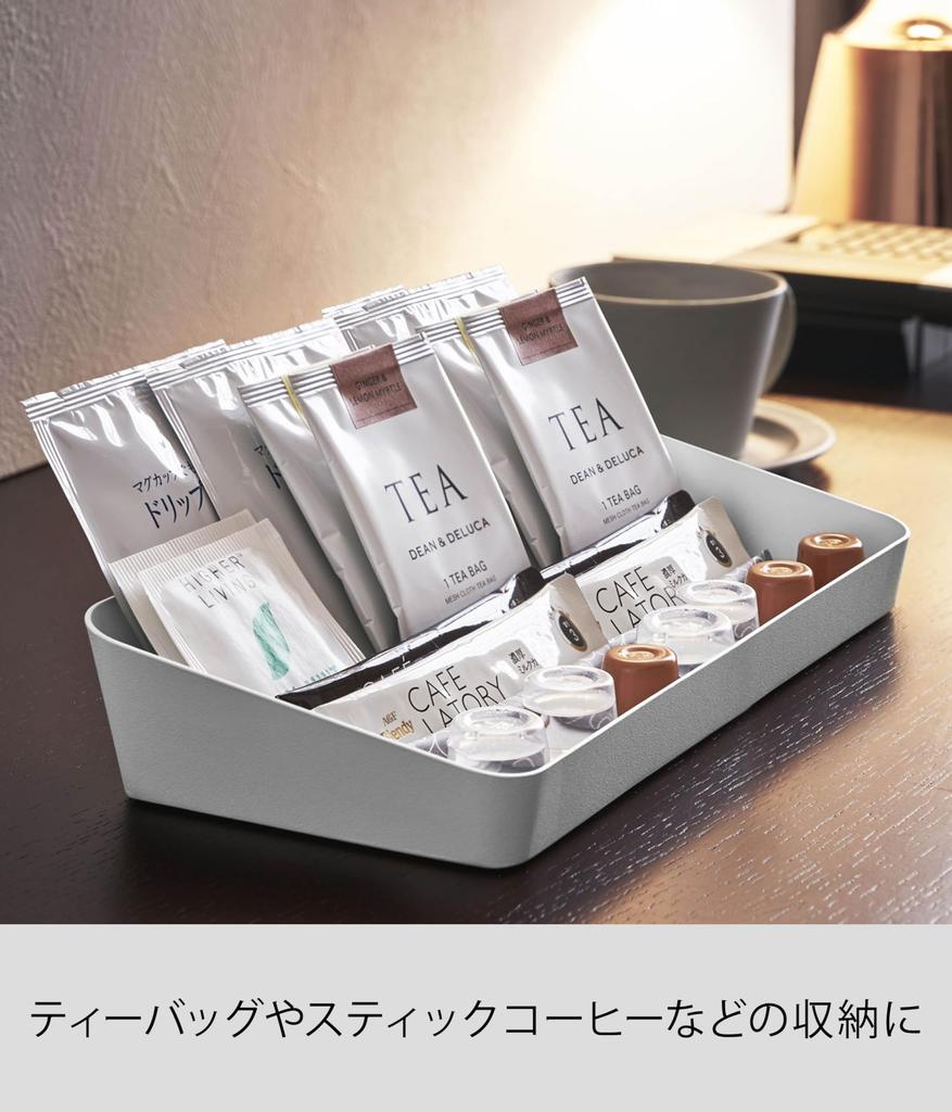 Yamazaki Jitsugyo Amenity Box Tower Wide White Approx. W30 x D13.5 x H5 tower 4227