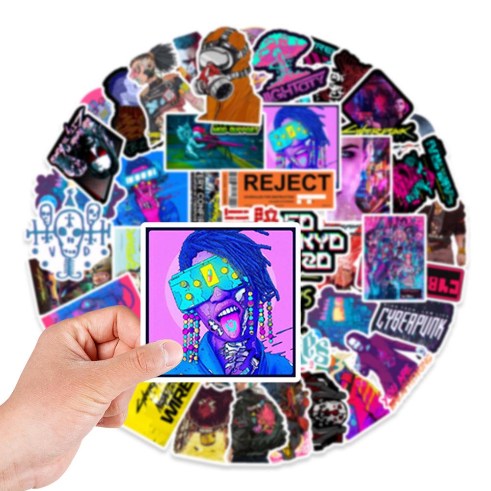 50 Игр Стикеры-Дудлы Автомобиль Чемодан Мотоциклетный Шлем Холодильник Стакан для Воды Декоративные Стикеры