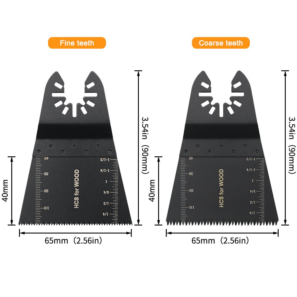 Универсальные пильные полотна Комплект многофункциональных лезвий для резки металла, дерева, пластика Осциллирующие многофункциональные пильные полотна