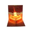 С Днем Рождения 3D Световая Музыкальная Открытка С Конвертом Световая Функция Pop-Up Открытка с Тортом Музыкальная Функция Открытка с Поздравлением Торта