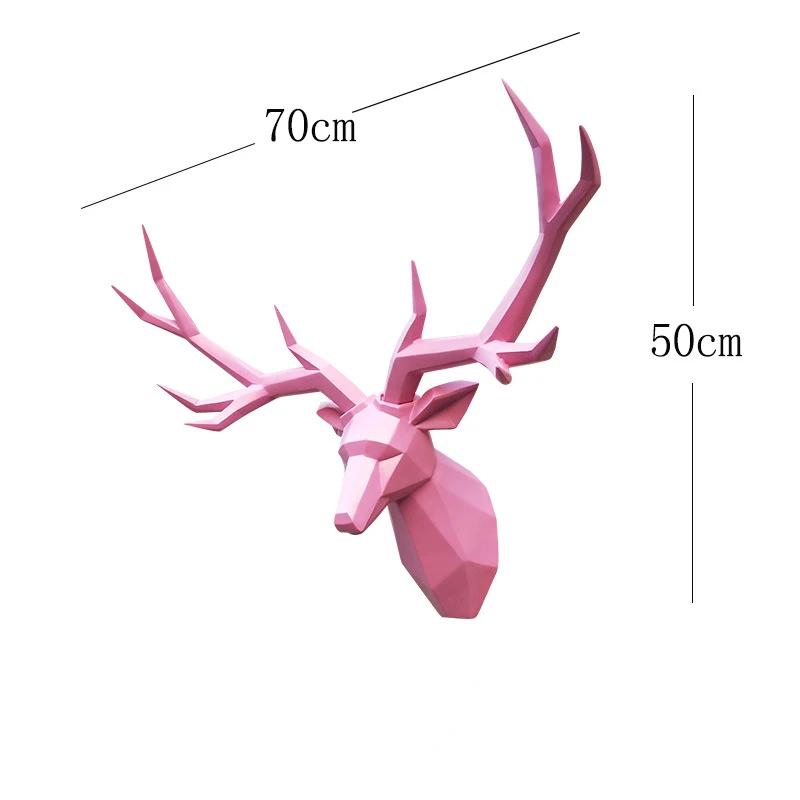 Настенное украшение, статуя животного, украшение стены гостиной, декоративная скульптура оленя, украшение интерьера дома