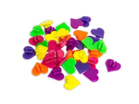 Heart Beads For Spokes, Colorful, 36 Pieces, For Children' Bikes