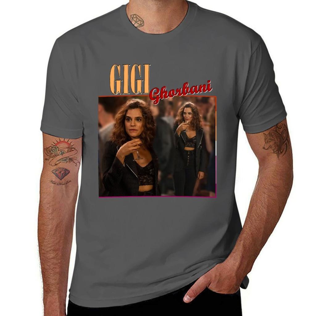 Men Women Gigi Ghorbani Funny Men Fan Tshirt Plus Size Loose Short Sleeve Top
