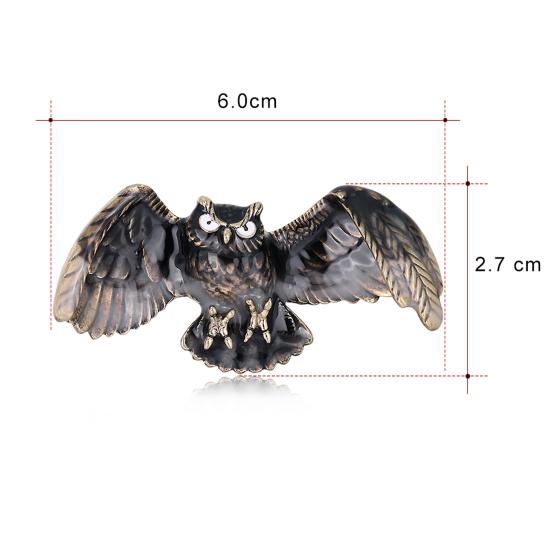 Fashion Vintage Women Owl Shape Flying Jewelry Brooch Pin Clothes Accessory Gift