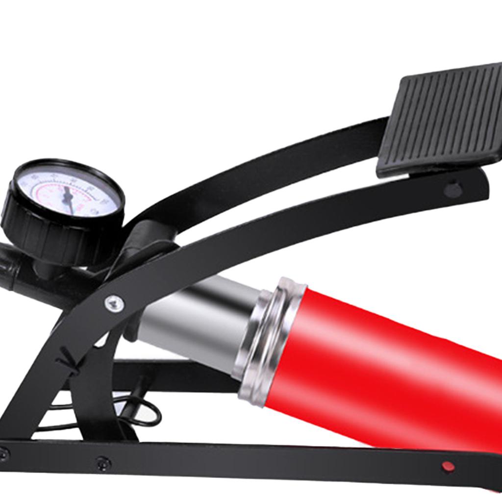 Велосипедный напольный ножной насос с манометром портативный воздушный насос высокого давления для автомобилей велосипедные спортивные мячи