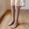 Japanese Style Black & White Cotton JK Uniform Socks: Mid-Calf & Over-the-Knee Styles for Autumn & Winter