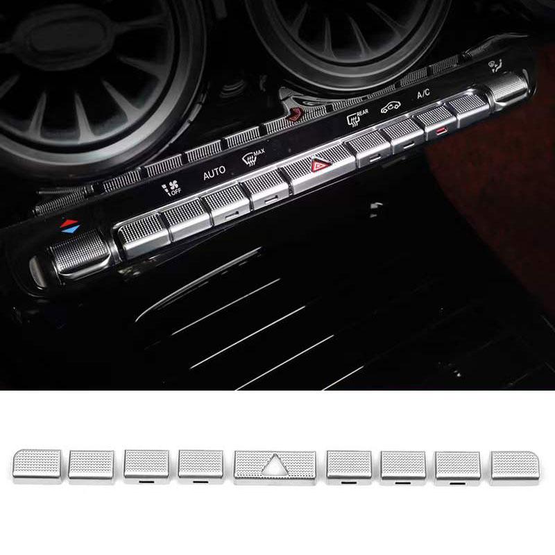 Car Center Console Air Conditioning Button Sticker For Mercedes Benz A B GLA GLB CLA Class W177 W247 H247 X247 C118