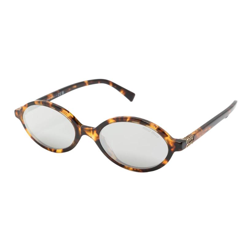 MIU MIU Regard Солнцезащитные очки Овальные с Логотипом-Буквой Женские Очки Черепаховый Окрас SMU04Z