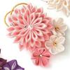 Takagi Fiber Panami Chirimen Craft Pure Silk Tsumami Zaiku Sparkling by Takagi Fiber Kit Brooch, Pink, LH-451,